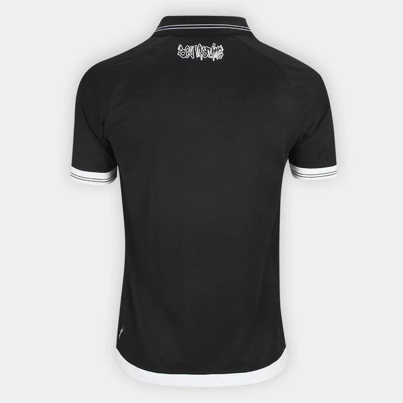 Camisa Vasco I 25/26 Kappa Masculino - Preto+Branco