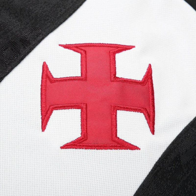 Camisa Vasco I 25/26 Kappa Masculino - Preto+Branco