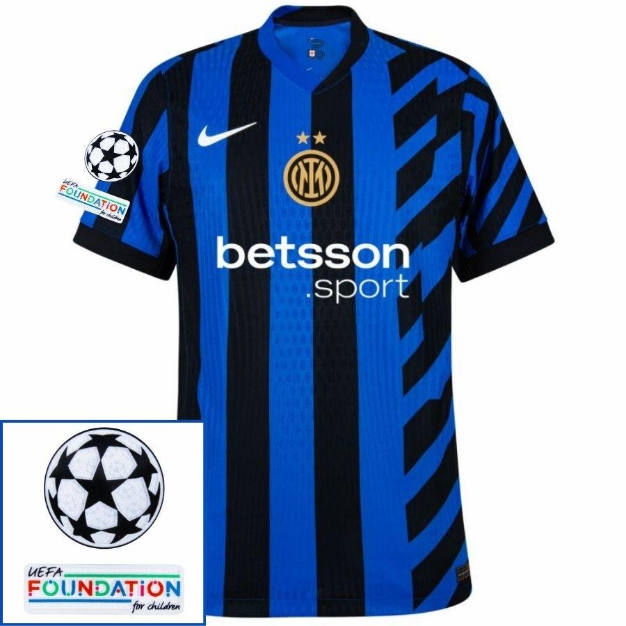 BRINDE-2025-03-05T194329.691 Inter Milan Home 2024/25 Patches UCL UEFA Foundation (Official Printing) - Image 1