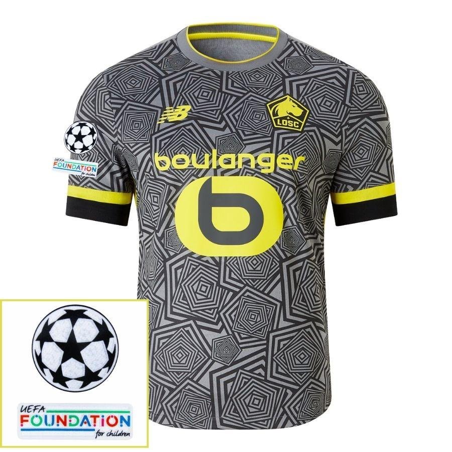 BRINDE-2025-03-05T200855.838 Lille Third 2024/25 Patches UCL UEFA Foundation (Official Printing) - Image 1