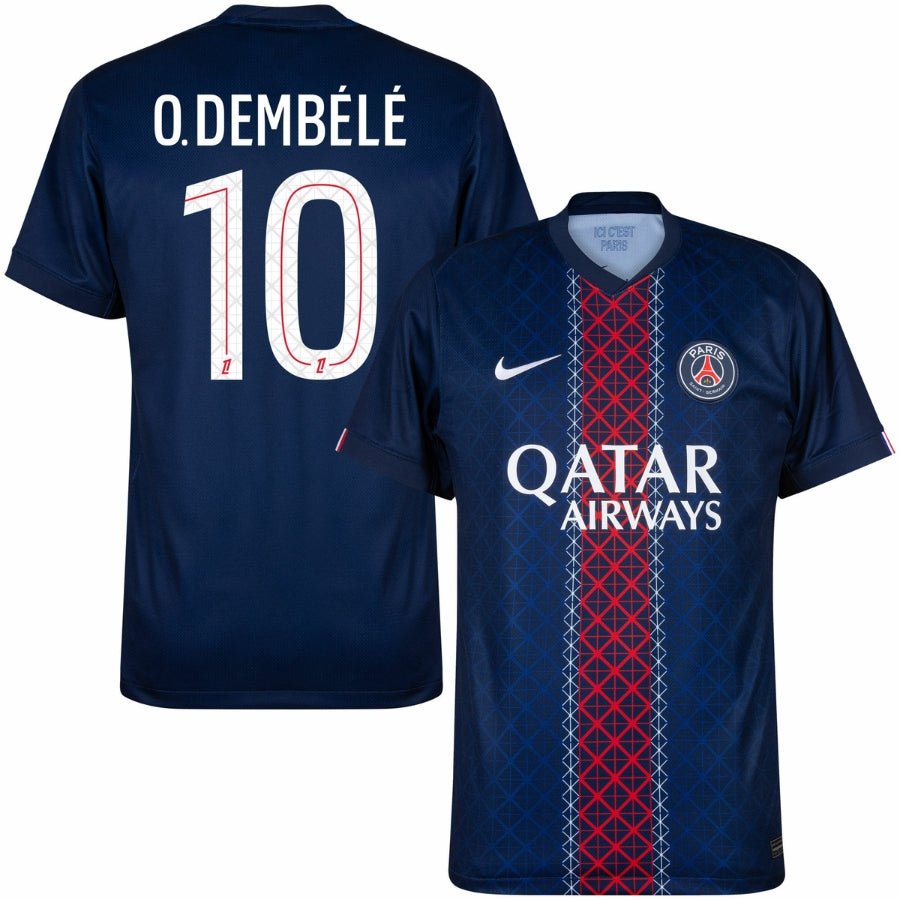 Textodoseuparagrafo-2025-07-14T214656.039 PSG O.Dembélé 10 Home Fan Jersey 2025/26 - Image 1