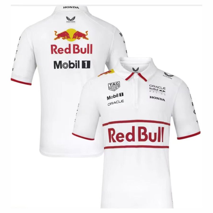 Textodoseuparagrafo-2025-07-14T222037.398 Red Bull Racing 2025 Team Polo White Formula 1 F1 Formula One - Image 1