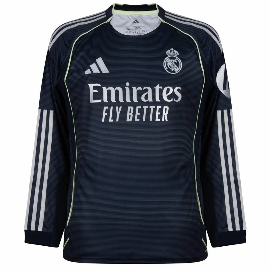 Textodoseuparagrafo-2025-07-24T210441.391 Real Madrid Away Long Sleeve Fan Jersey 2025/26 - Image 1